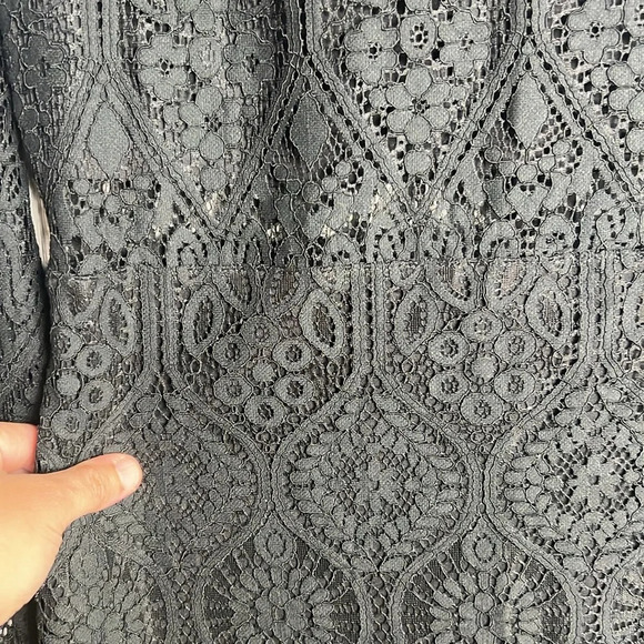 Lulus Appetite for Seduction Black Lace Long Sleeve Dress Size XL - Picture 6 of 10